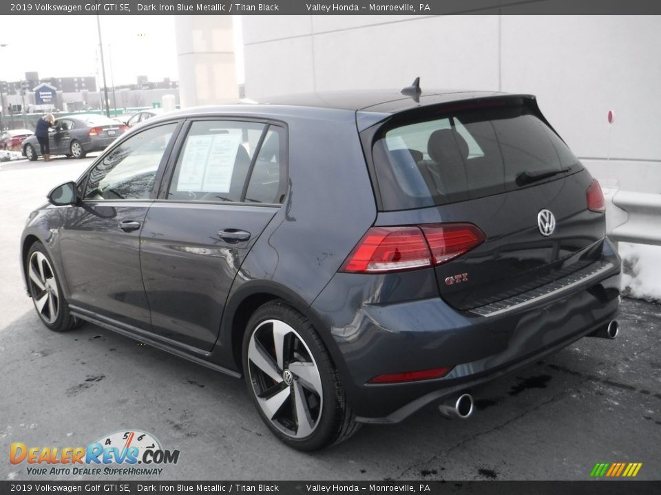 2019 Volkswagen Golf GTI SE Dark Iron Blue Metallic / Titan Black Photo #10