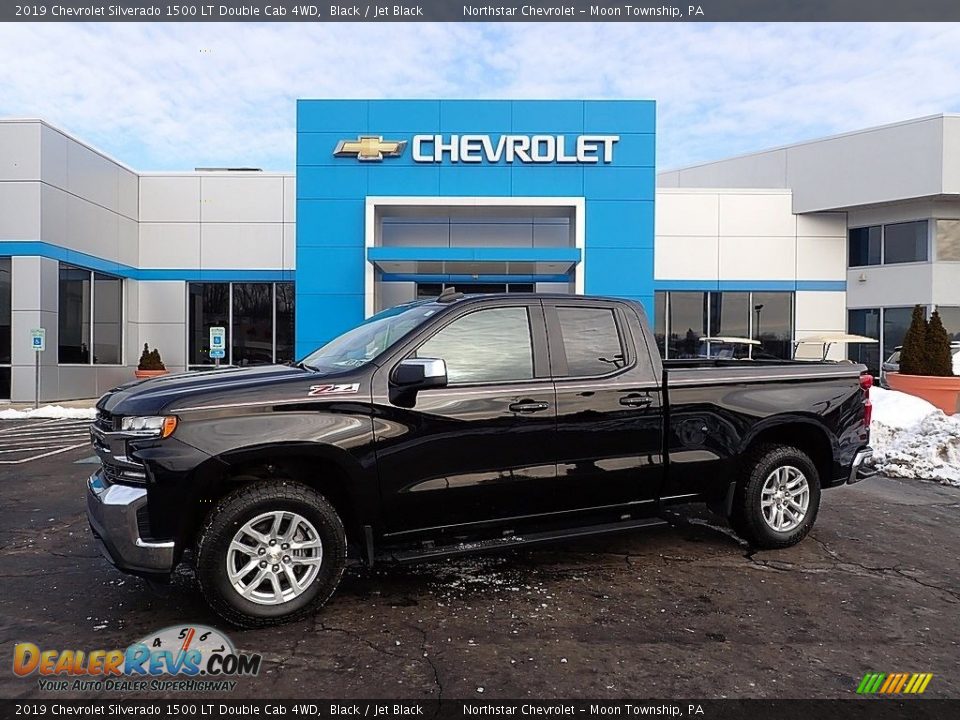 2019 Chevrolet Silverado 1500 LT Double Cab 4WD Black / Jet Black Photo #1