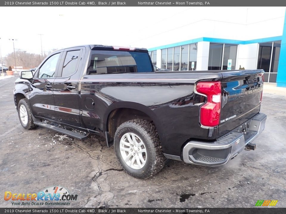 2019 Chevrolet Silverado 1500 LT Double Cab 4WD Black / Jet Black Photo #4