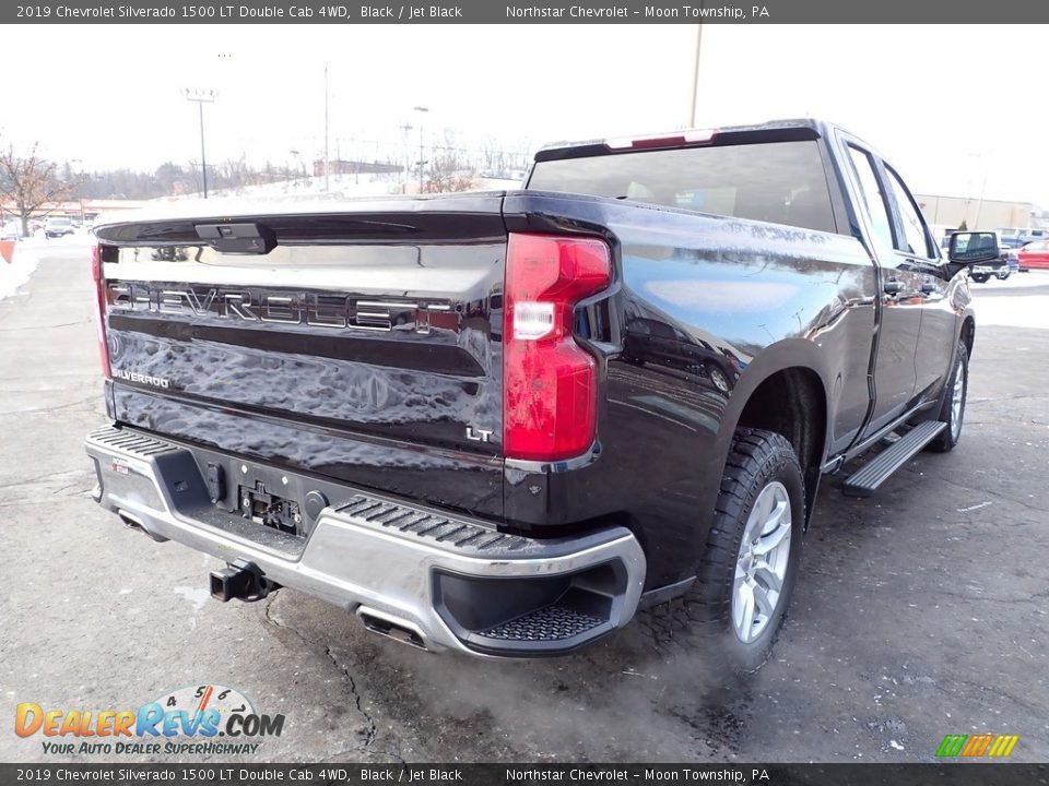 2019 Chevrolet Silverado 1500 LT Double Cab 4WD Black / Jet Black Photo #7