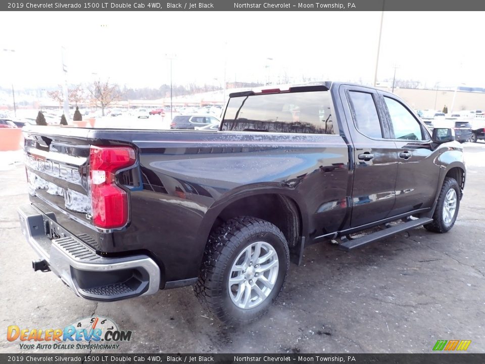 2019 Chevrolet Silverado 1500 LT Double Cab 4WD Black / Jet Black Photo #8