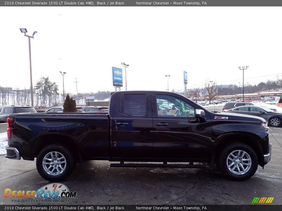 2019 Chevrolet Silverado 1500 LT Double Cab 4WD Black / Jet Black Photo #9