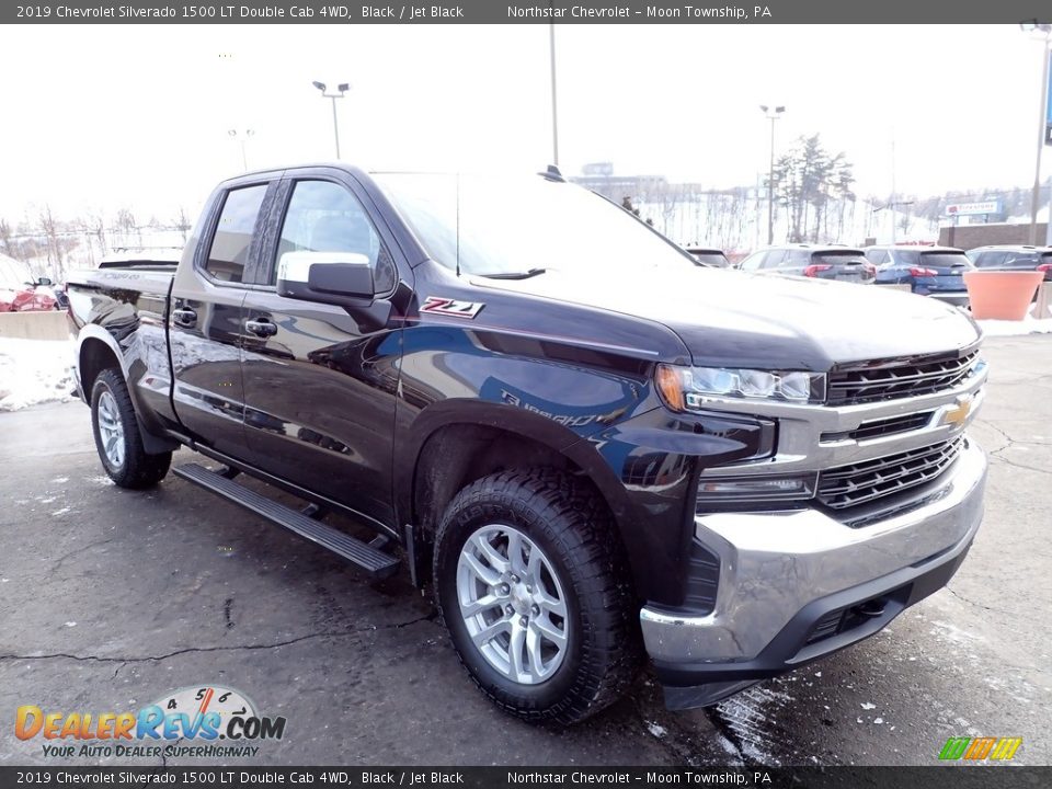 2019 Chevrolet Silverado 1500 LT Double Cab 4WD Black / Jet Black Photo #10