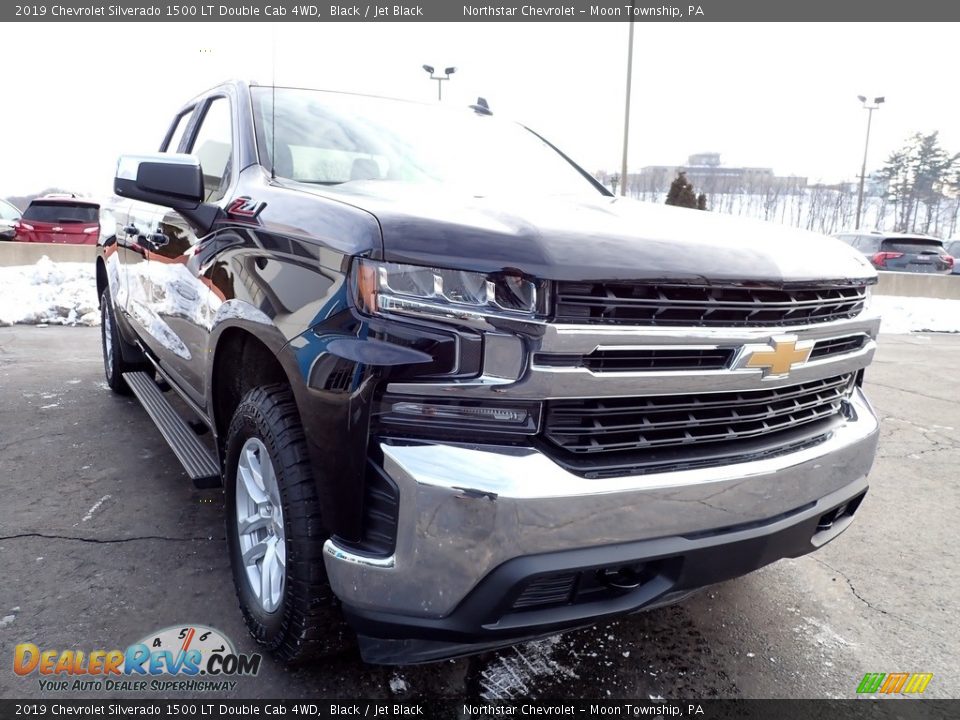 2019 Chevrolet Silverado 1500 LT Double Cab 4WD Black / Jet Black Photo #11