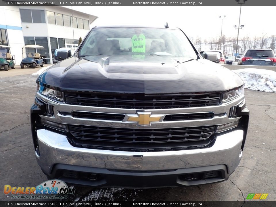 2019 Chevrolet Silverado 1500 LT Double Cab 4WD Black / Jet Black Photo #12