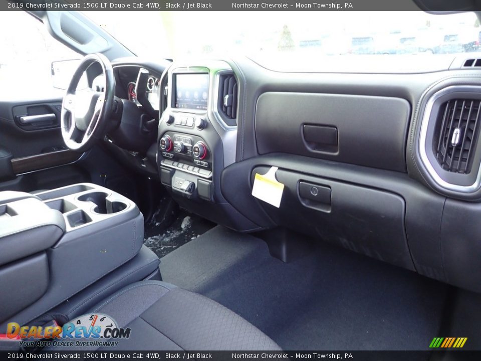 2019 Chevrolet Silverado 1500 LT Double Cab 4WD Black / Jet Black Photo #15