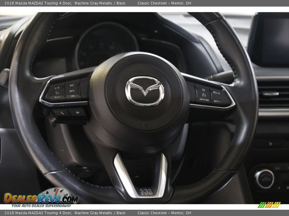 2018 Mazda MAZDA3 Touring 4 Door Machine Gray Metallic / Black Photo #7