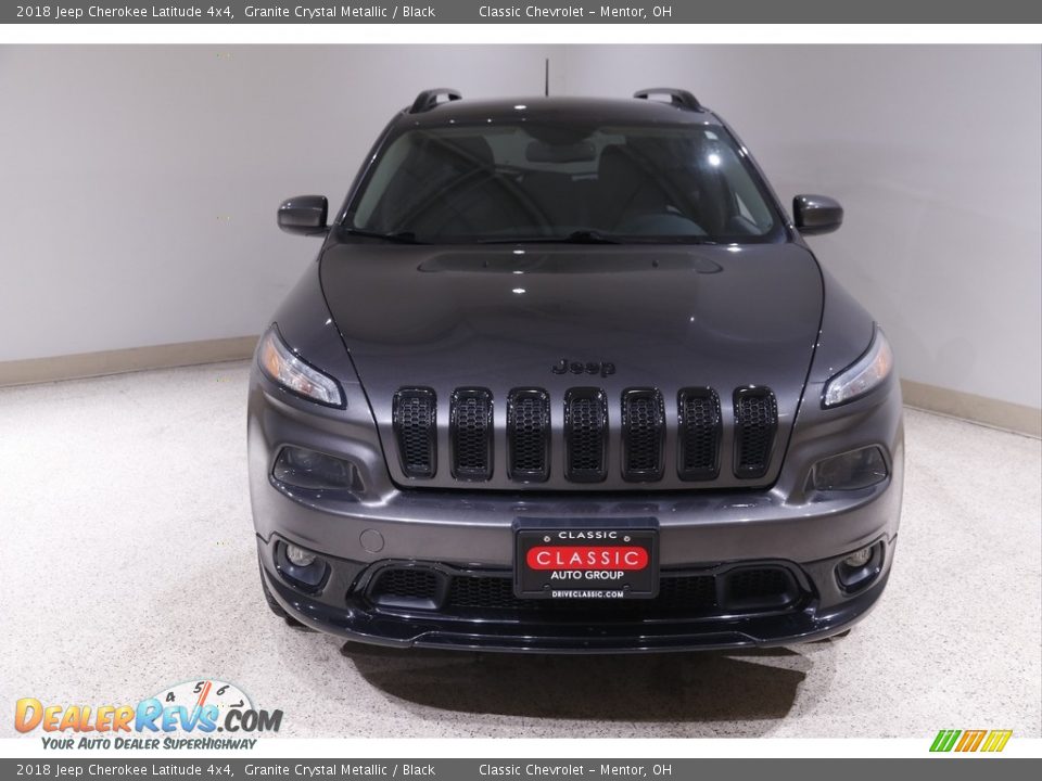 2018 Jeep Cherokee Latitude 4x4 Granite Crystal Metallic / Black Photo #2