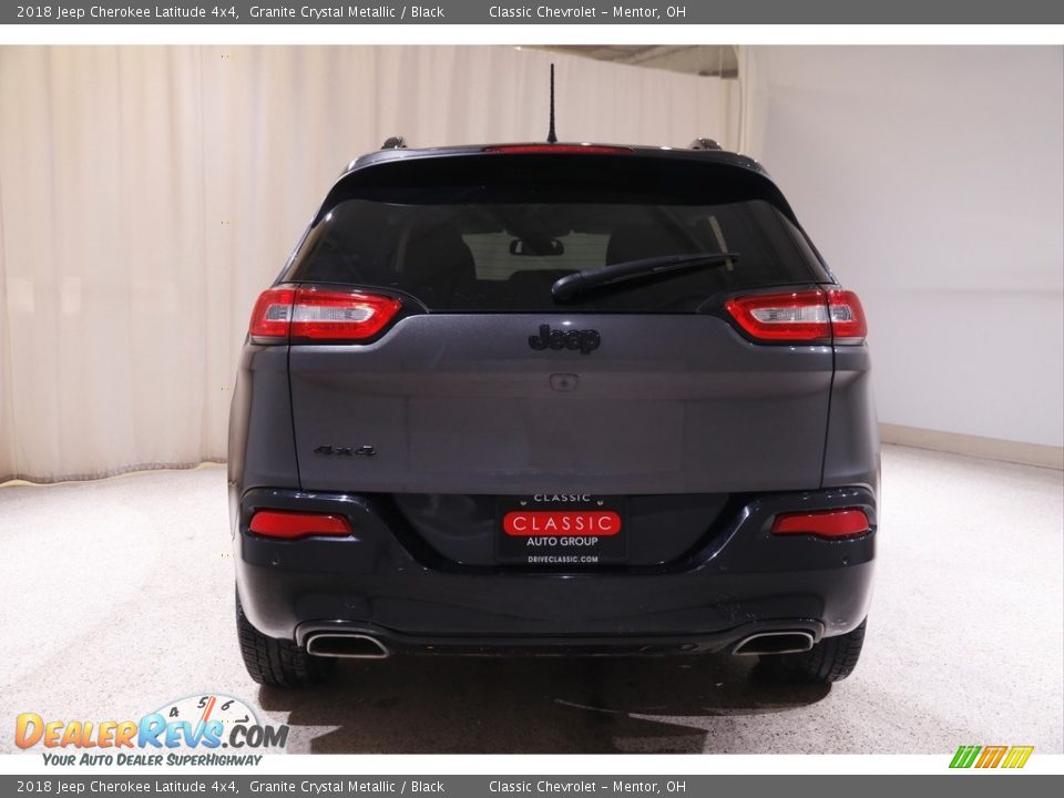 2018 Jeep Cherokee Latitude 4x4 Granite Crystal Metallic / Black Photo #21