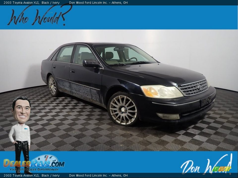2003 Toyota Avalon XLS Black / Ivory Photo #1