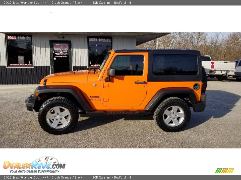 2012 Jeep Wrangler Sport 4x4 Crush Orange / Black Photo #2