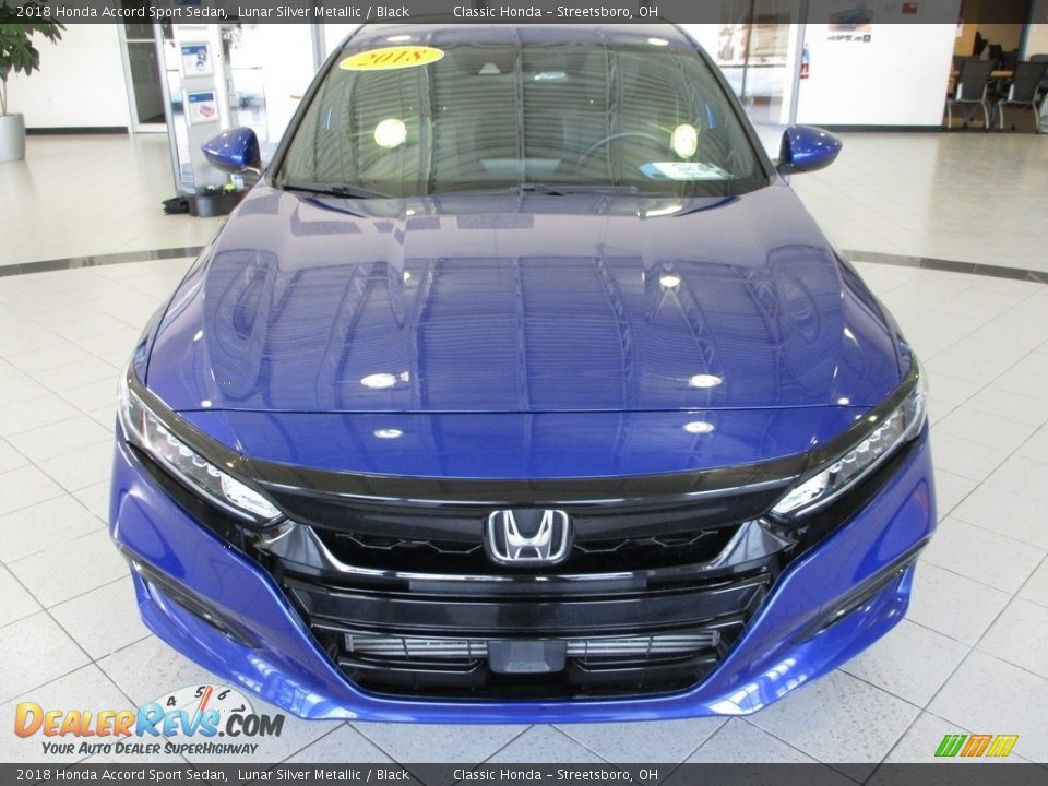 2018 Honda Accord Sport Sedan Lunar Silver Metallic / Black Photo #2