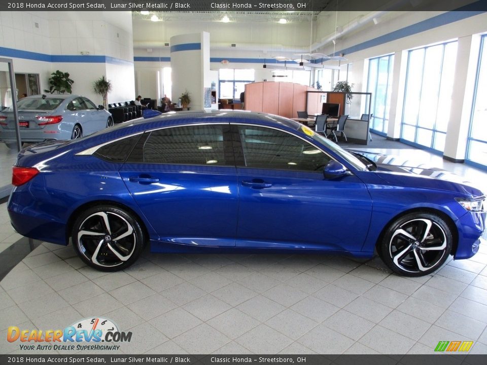 2018 Honda Accord Sport Sedan Lunar Silver Metallic / Black Photo #4