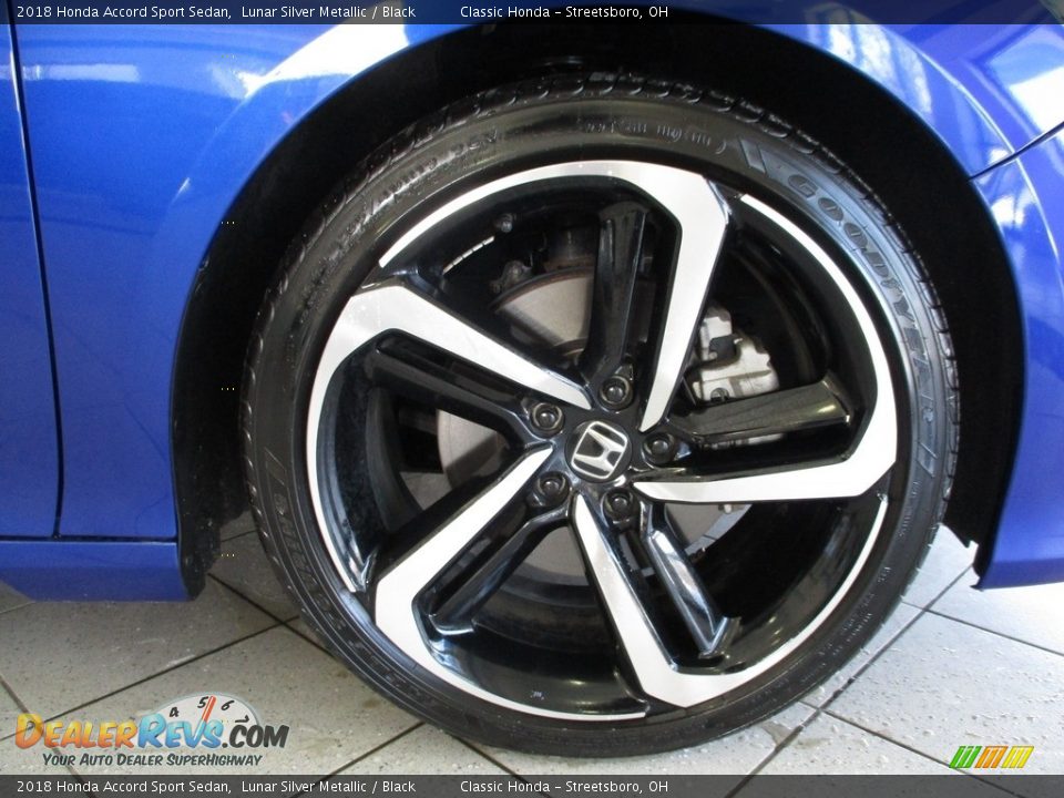 2018 Honda Accord Sport Sedan Lunar Silver Metallic / Black Photo #7