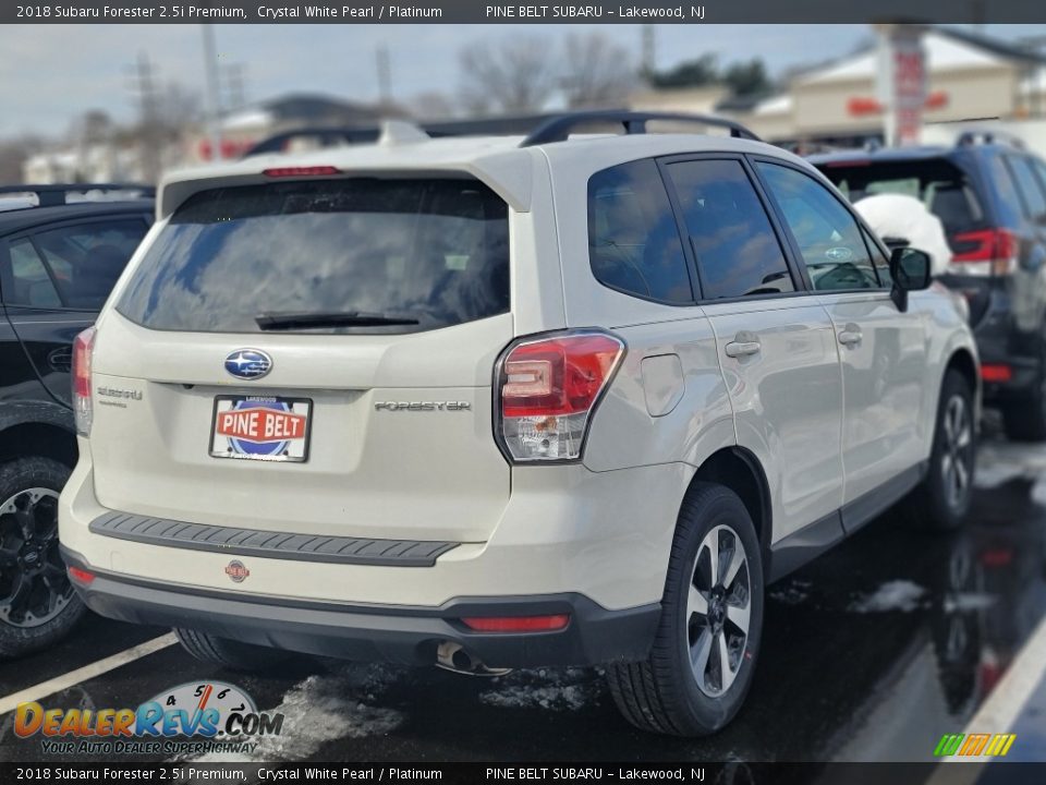 2018 Subaru Forester 2.5i Premium Crystal White Pearl / Platinum Photo #2