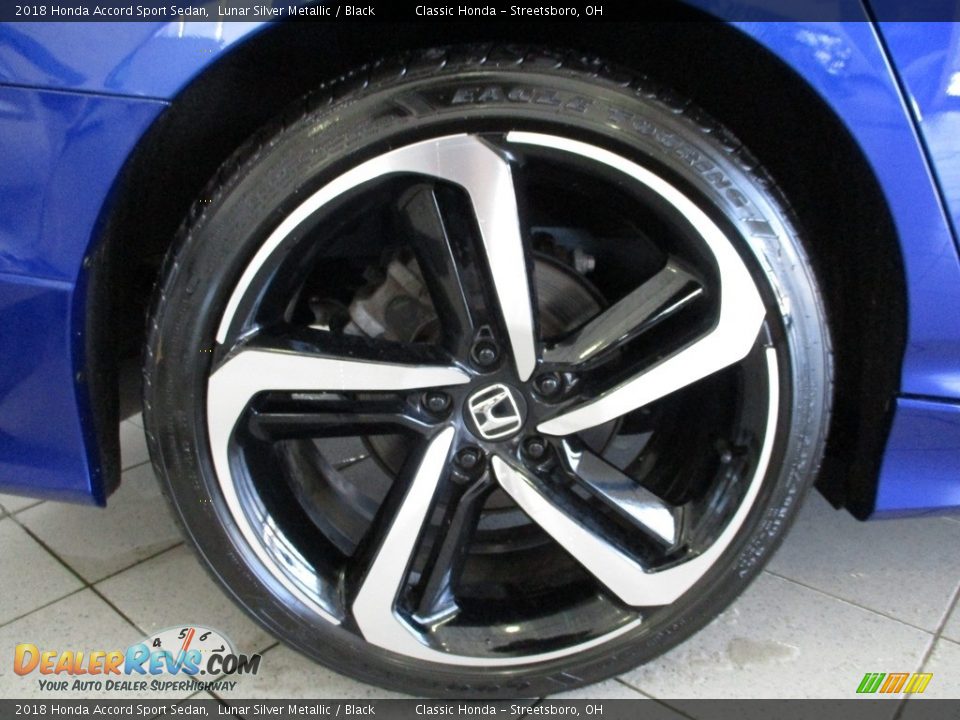 2018 Honda Accord Sport Sedan Lunar Silver Metallic / Black Photo #8