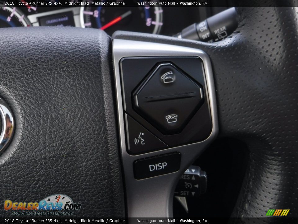 2018 Toyota 4Runner SR5 4x4 Midnight Black Metallic / Graphite Photo #9