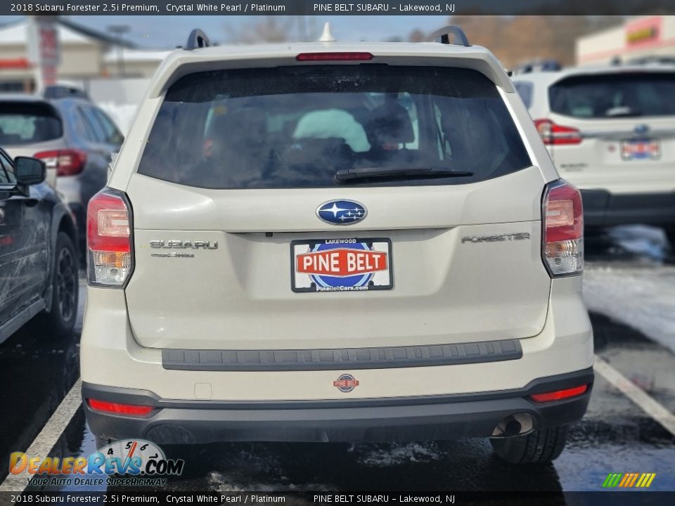 2018 Subaru Forester 2.5i Premium Crystal White Pearl / Platinum Photo #3