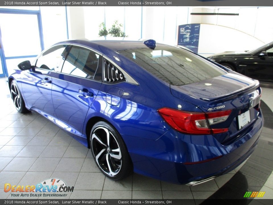 2018 Honda Accord Sport Sedan Lunar Silver Metallic / Black Photo #9