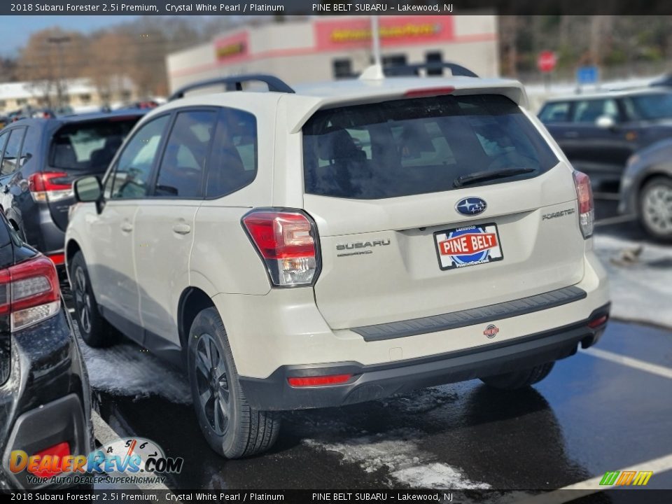 2018 Subaru Forester 2.5i Premium Crystal White Pearl / Platinum Photo #4