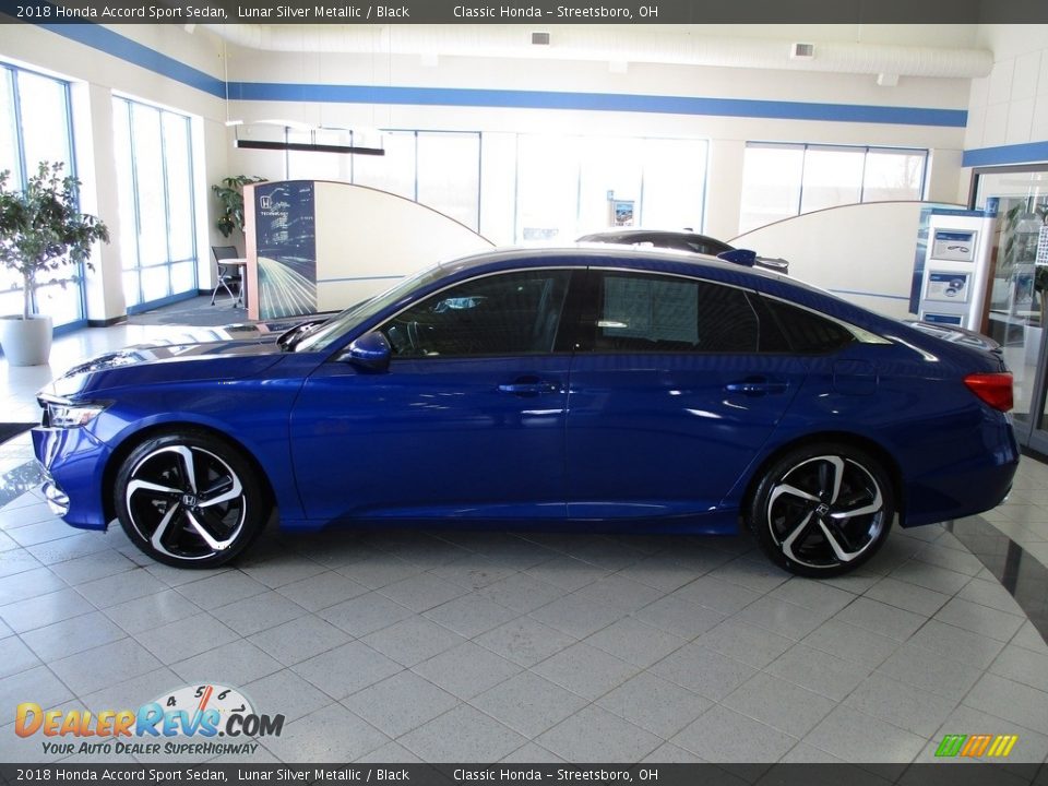 2018 Honda Accord Sport Sedan Lunar Silver Metallic / Black Photo #10