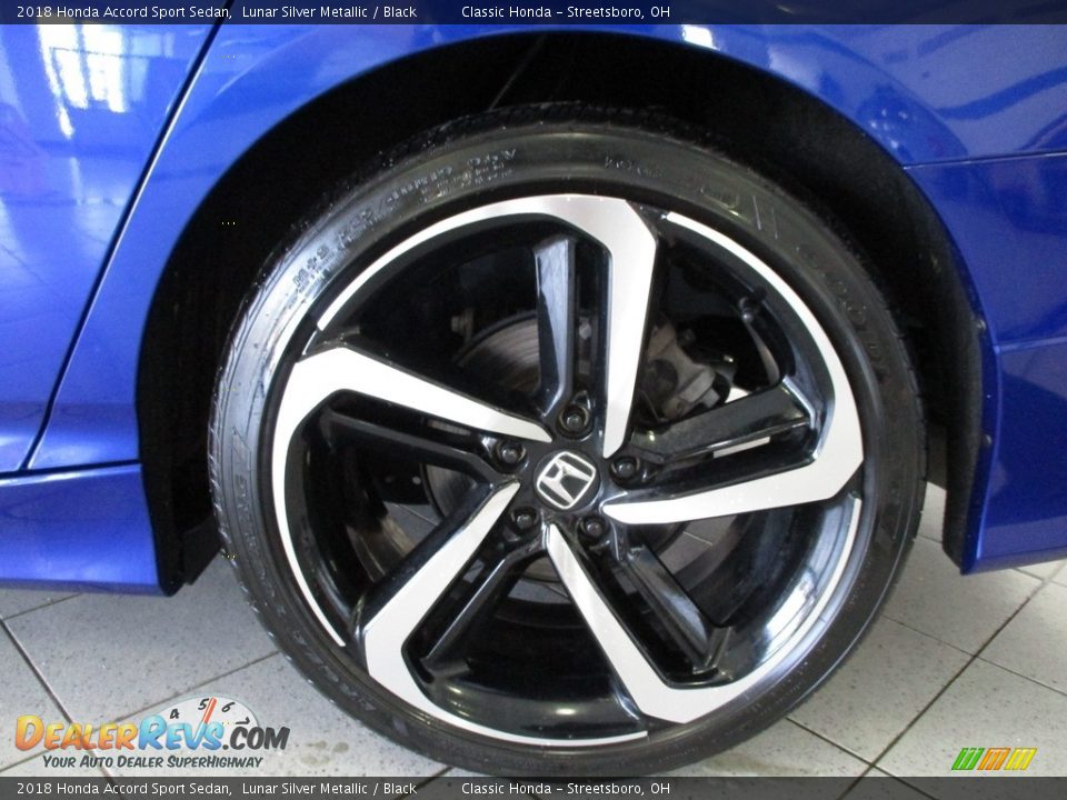 2018 Honda Accord Sport Sedan Lunar Silver Metallic / Black Photo #11
