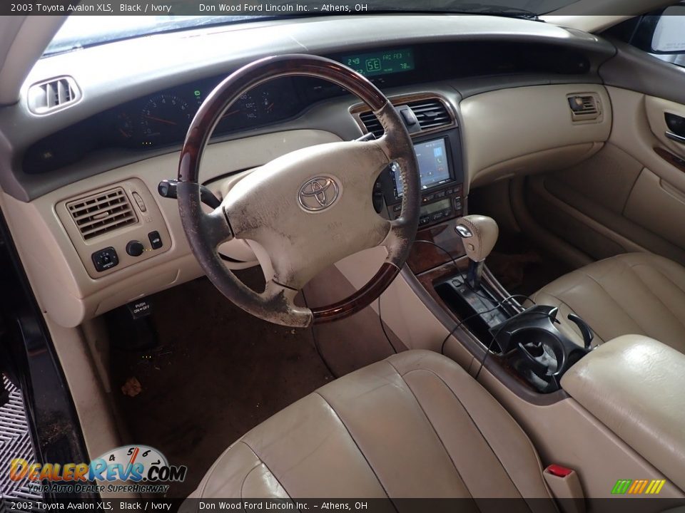 2003 Toyota Avalon XLS Black / Ivory Photo #12