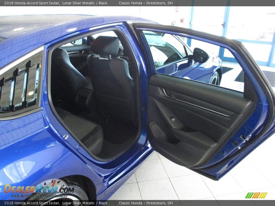 2018 Honda Accord Sport Sedan Lunar Silver Metallic / Black Photo #19