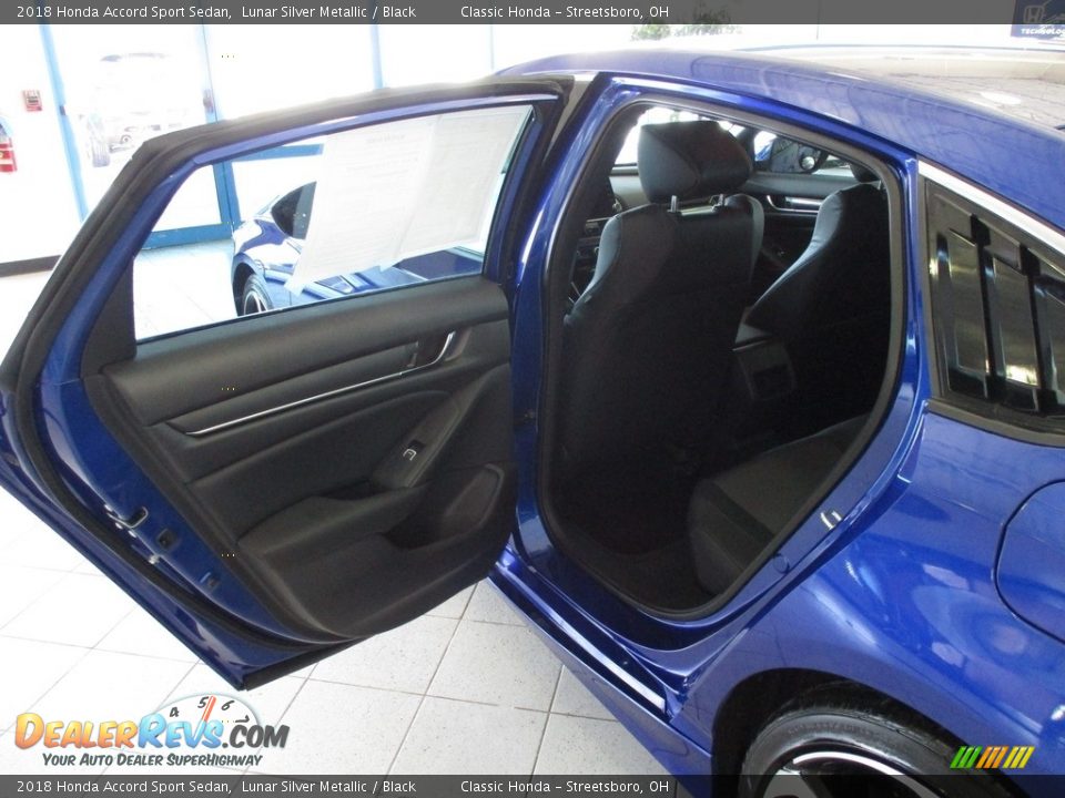 2018 Honda Accord Sport Sedan Lunar Silver Metallic / Black Photo #22