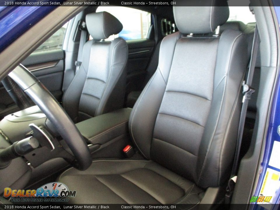 2018 Honda Accord Sport Sedan Lunar Silver Metallic / Black Photo #27