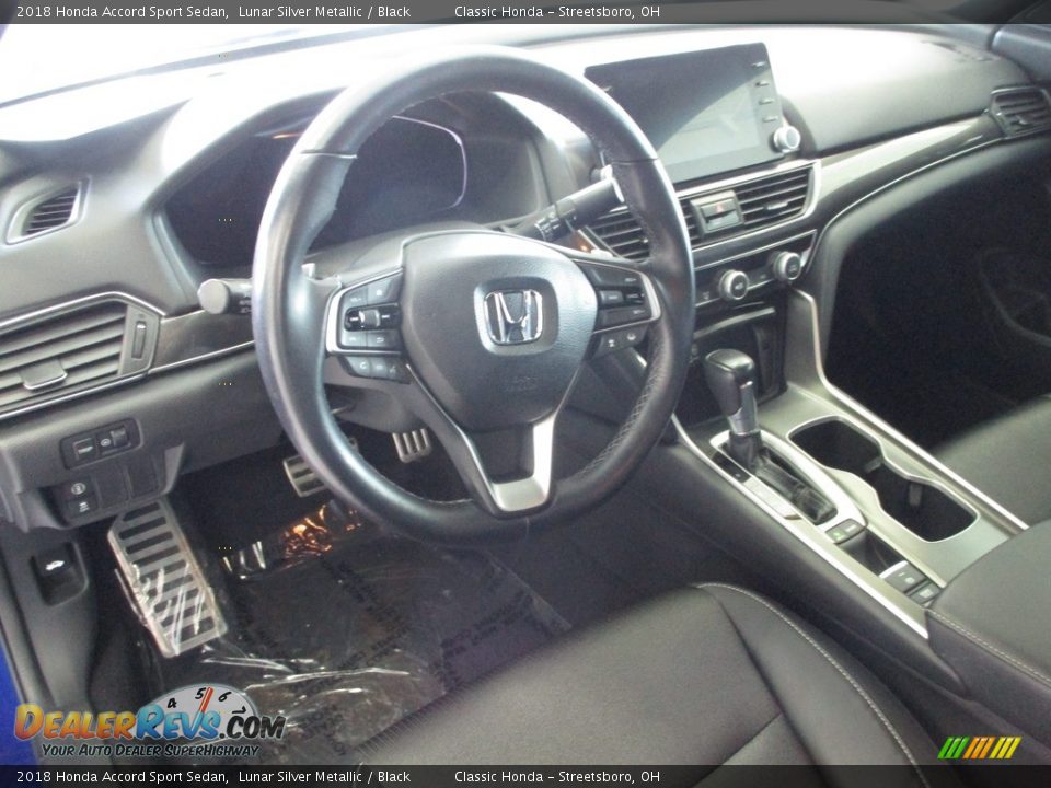 2018 Honda Accord Sport Sedan Lunar Silver Metallic / Black Photo #28