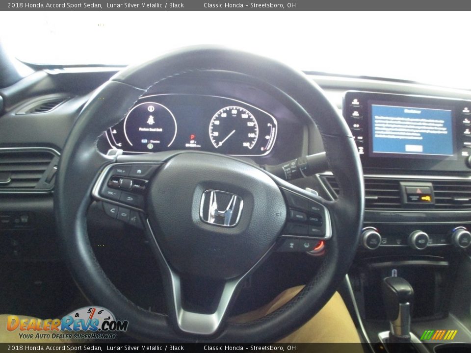 2018 Honda Accord Sport Sedan Lunar Silver Metallic / Black Photo #29