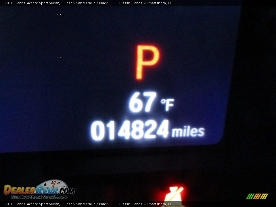 2018 Honda Accord Sport Sedan Lunar Silver Metallic / Black Photo #30