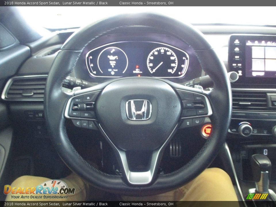 2018 Honda Accord Sport Sedan Lunar Silver Metallic / Black Photo #31