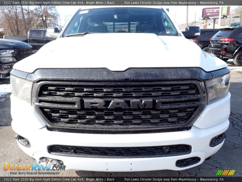 2022 Ram 1500 Big Horn Night Edition Crew Cab 4x4 Bright White / Black Photo #9