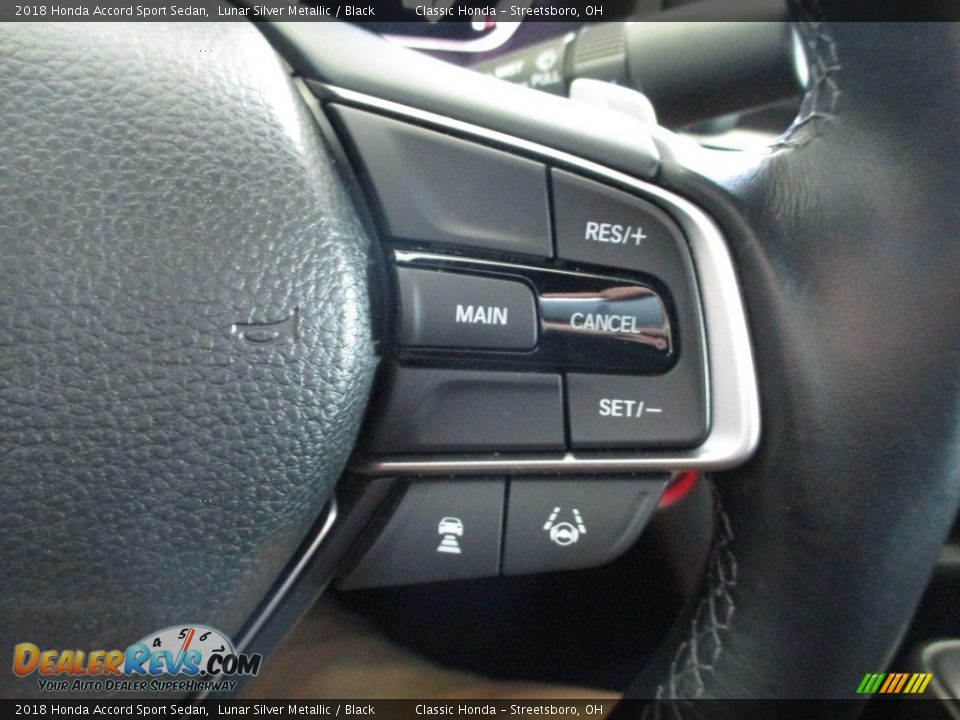 2018 Honda Accord Sport Sedan Lunar Silver Metallic / Black Photo #33