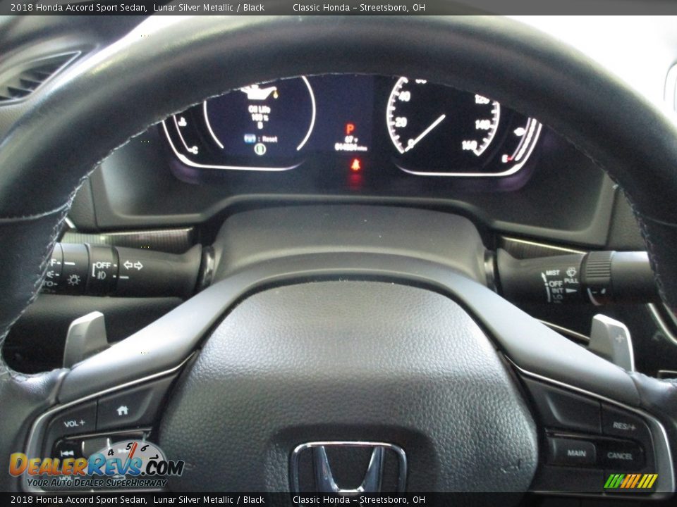 2018 Honda Accord Sport Sedan Lunar Silver Metallic / Black Photo #34