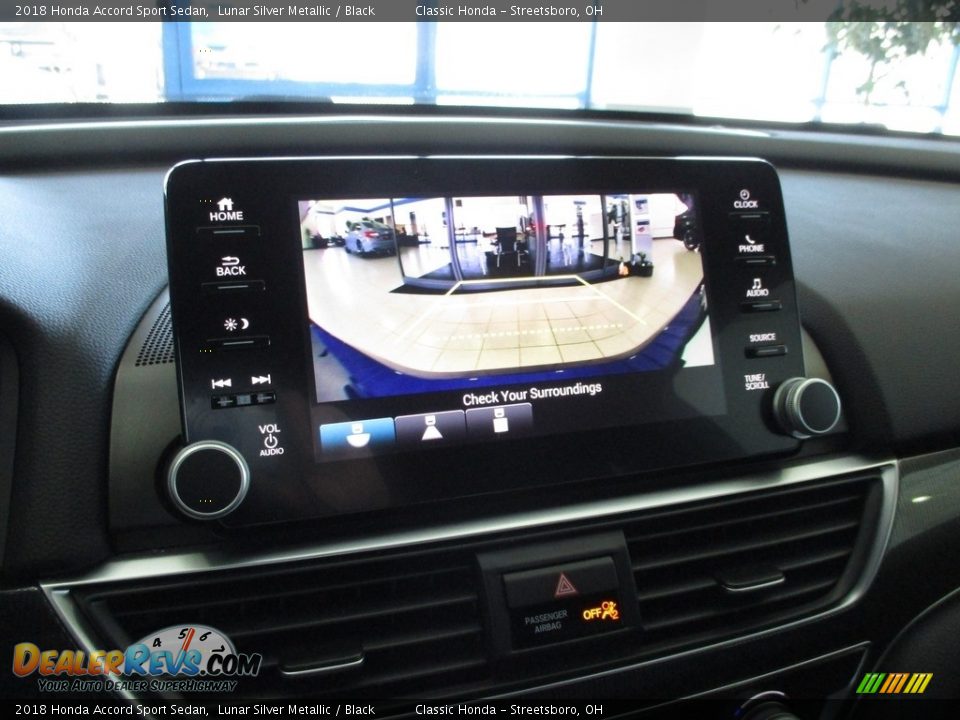 2018 Honda Accord Sport Sedan Lunar Silver Metallic / Black Photo #35