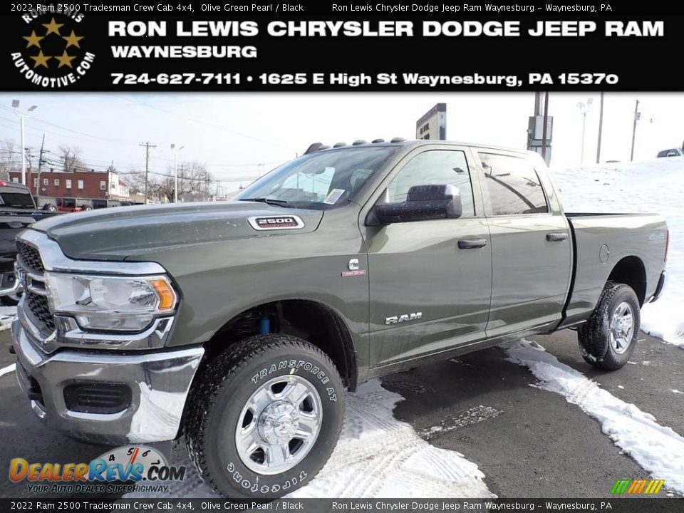 2022 Ram 2500 Tradesman Crew Cab 4x4 Olive Green Pearl / Black Photo #1