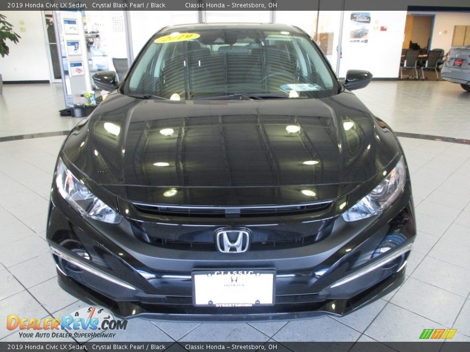 2019 Honda Civic LX Sedan Crystal Black Pearl / Black Photo #2
