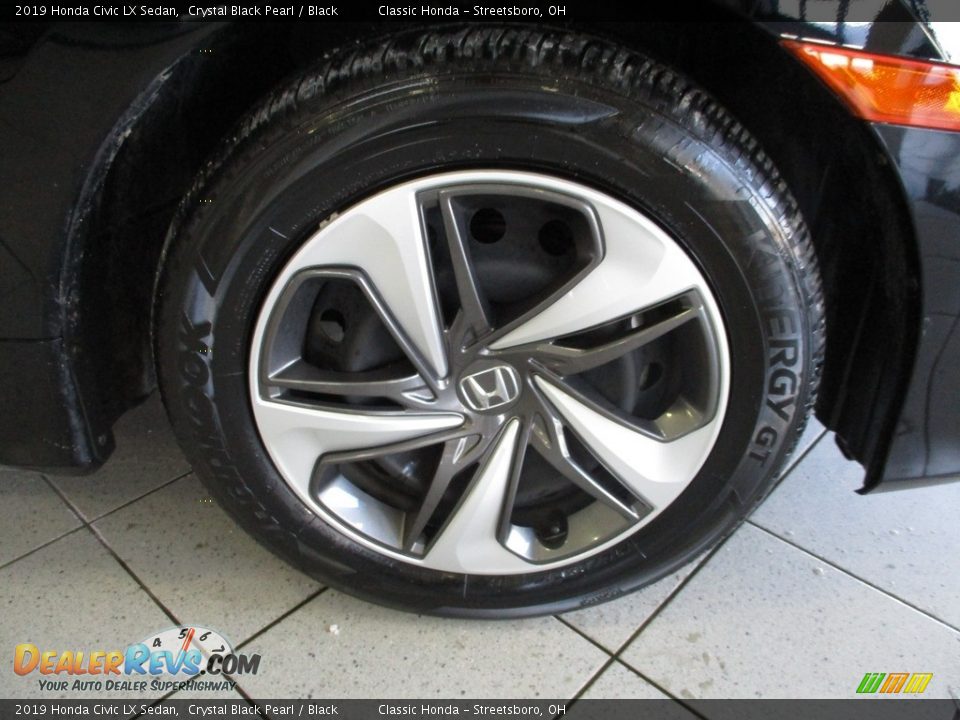 2019 Honda Civic LX Sedan Crystal Black Pearl / Black Photo #5