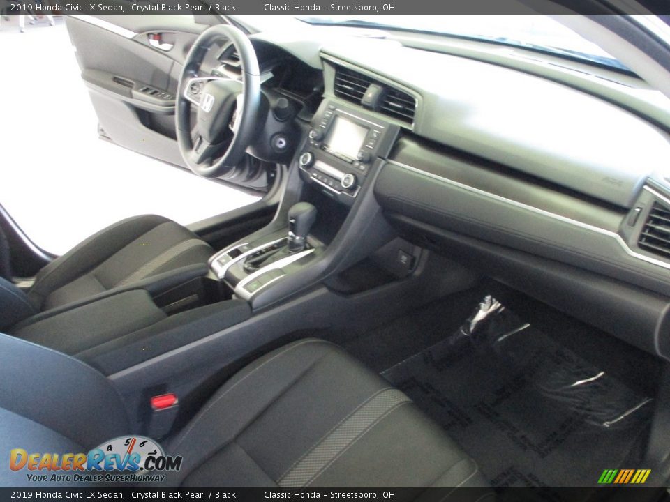 2019 Honda Civic LX Sedan Crystal Black Pearl / Black Photo #15