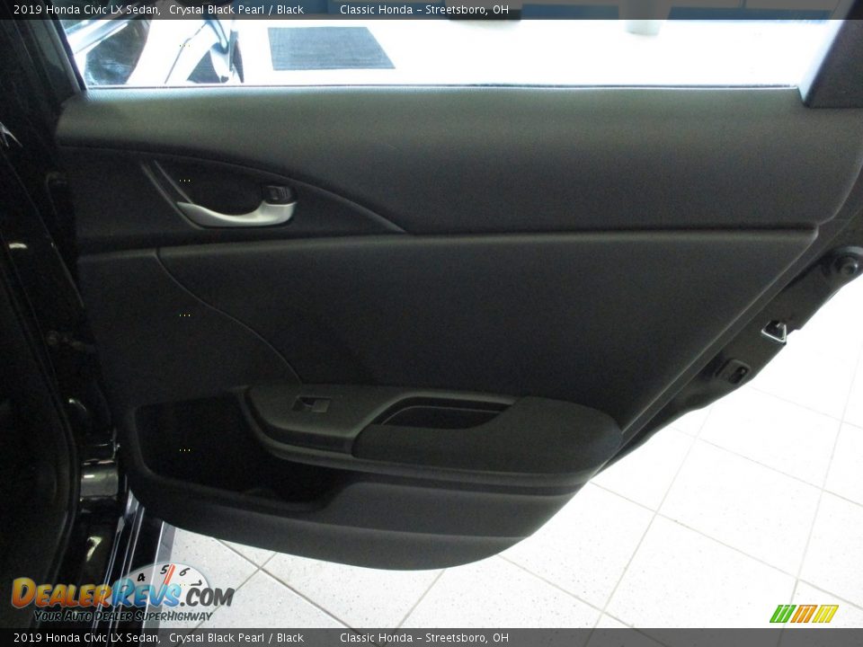 2019 Honda Civic LX Sedan Crystal Black Pearl / Black Photo #17