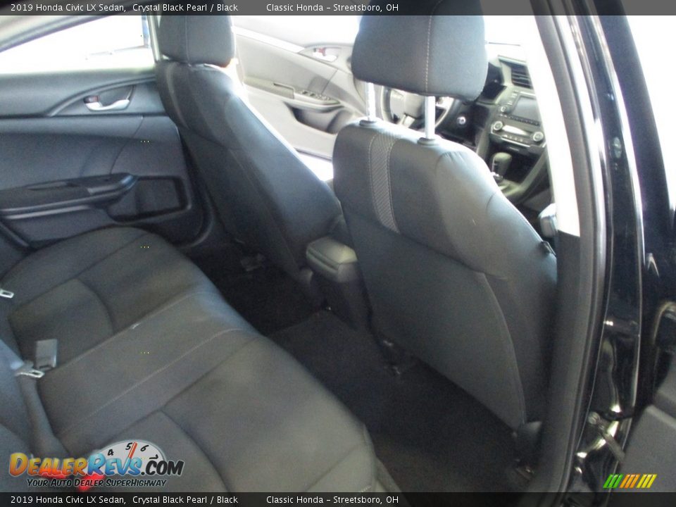2019 Honda Civic LX Sedan Crystal Black Pearl / Black Photo #18