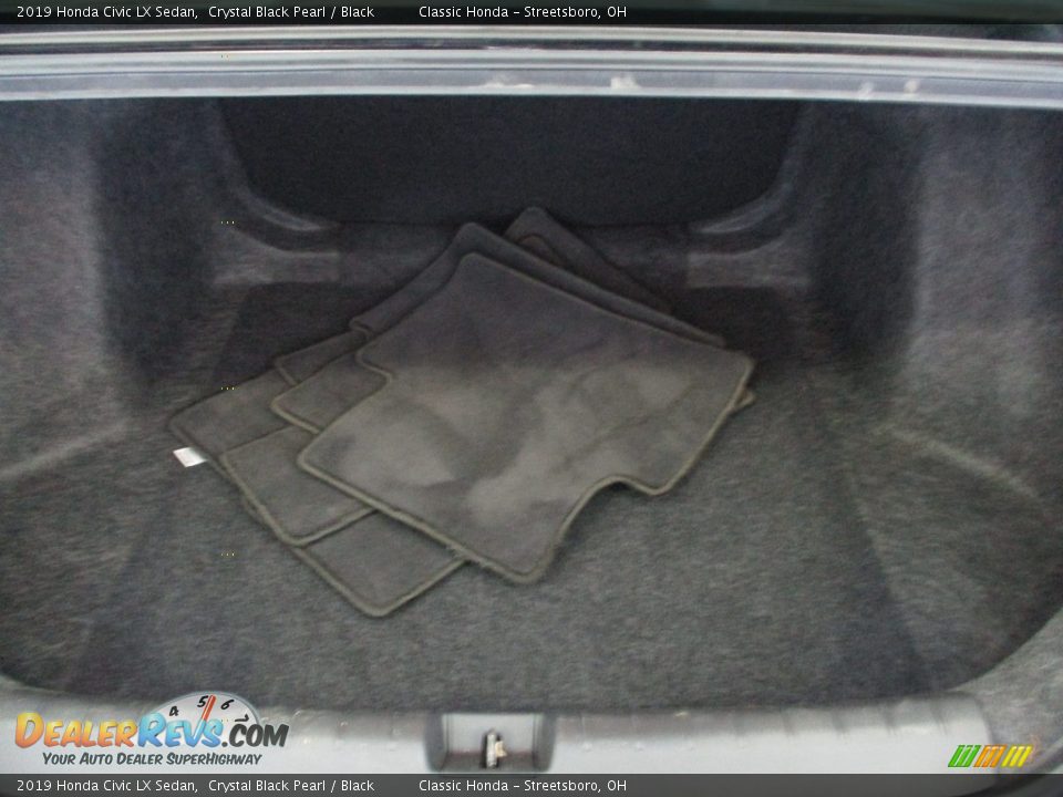 2019 Honda Civic LX Sedan Crystal Black Pearl / Black Photo #20