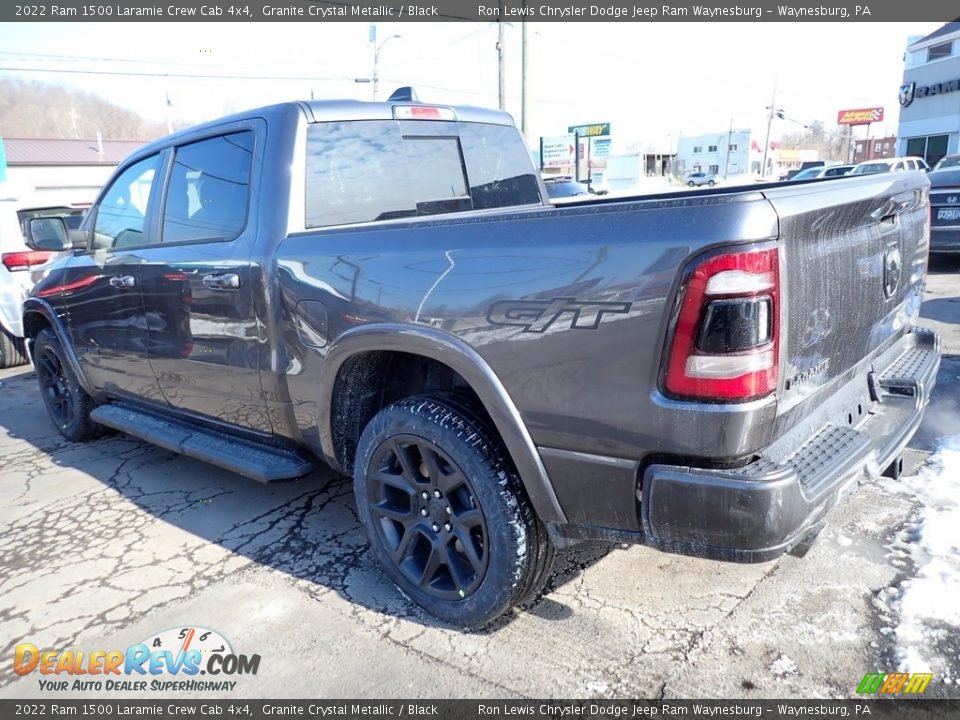 2022 Ram 1500 Laramie Crew Cab 4x4 Granite Crystal Metallic / Black Photo #3