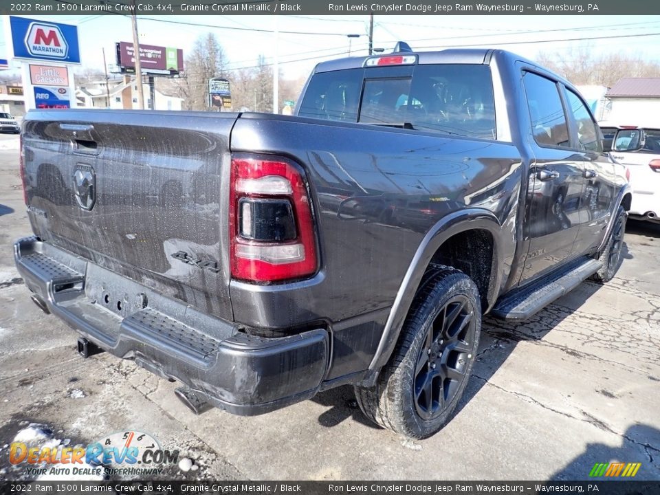 2022 Ram 1500 Laramie Crew Cab 4x4 Granite Crystal Metallic / Black Photo #5