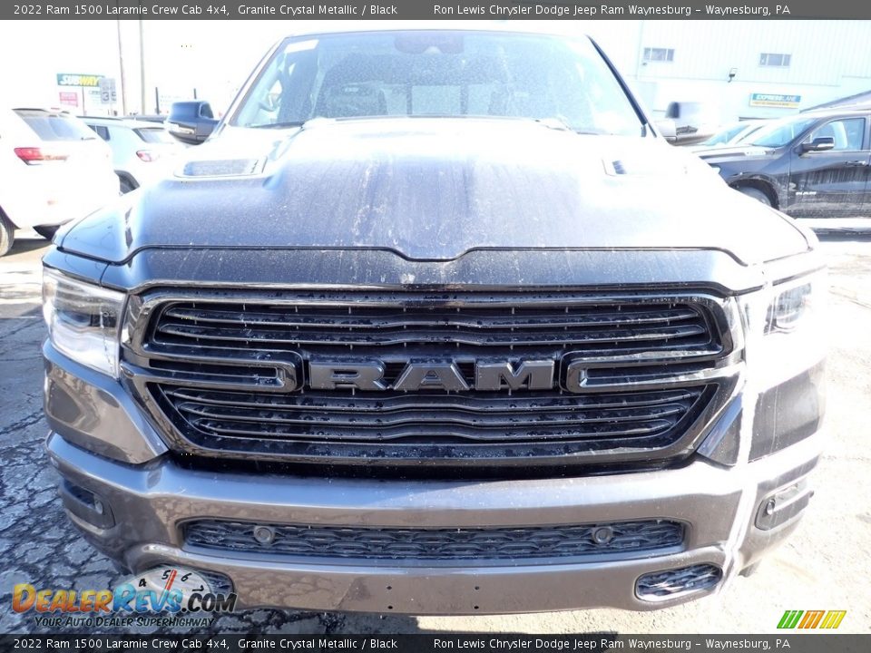 2022 Ram 1500 Laramie Crew Cab 4x4 Granite Crystal Metallic / Black Photo #8