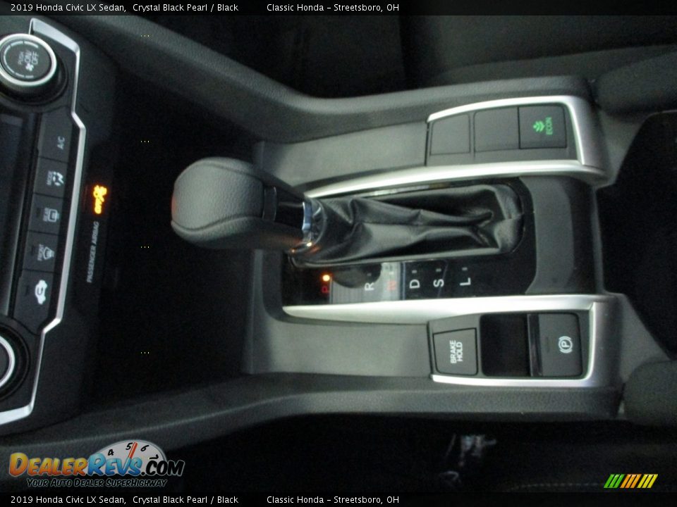 2019 Honda Civic LX Sedan Crystal Black Pearl / Black Photo #33