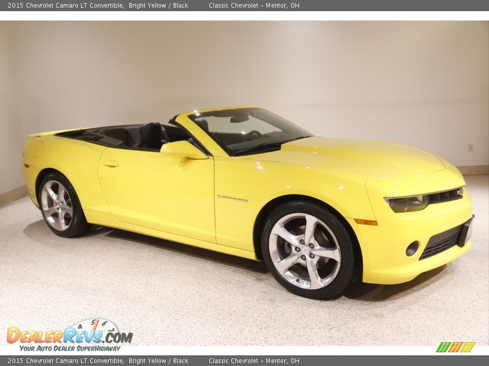 2015 Chevrolet Camaro LT Convertible Bright Yellow / Black Photo #1